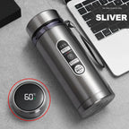 SoftAura Stainless Steel Thermos Bottle LED Temperature Display 500ML- 1L Sus304 Vacuum Flask Portable Cup  2026 New