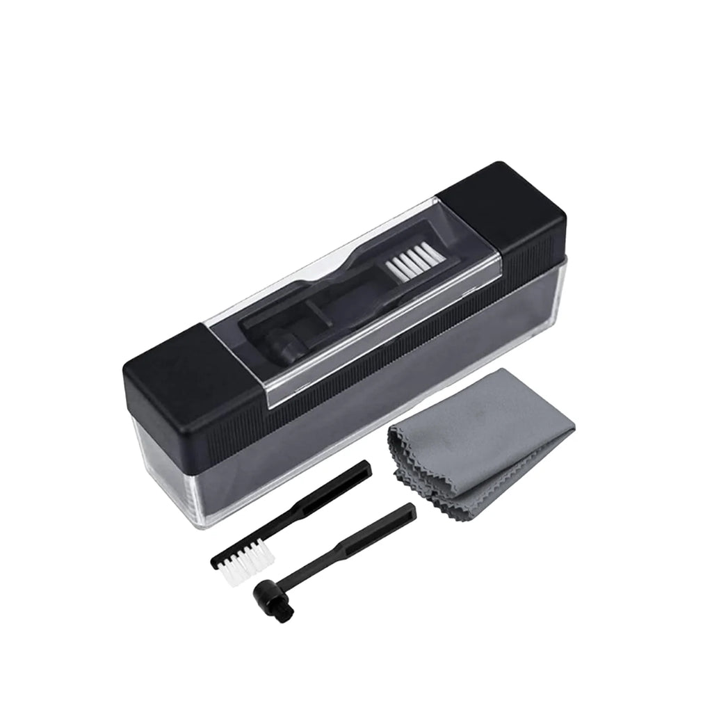 Vinyl Record Cleaner Kit Turntable LP Cleaning Brush Set Anti-Static Spray Cloth Stylus Dust Remover for Phono Gramophone