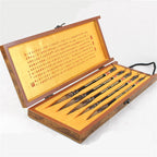 Calligraphy Brush Pen with Gift Box Traditional Chinese Painting Calligraphy Brushes Set Mixed Hair Regular Script Brush Art Pen