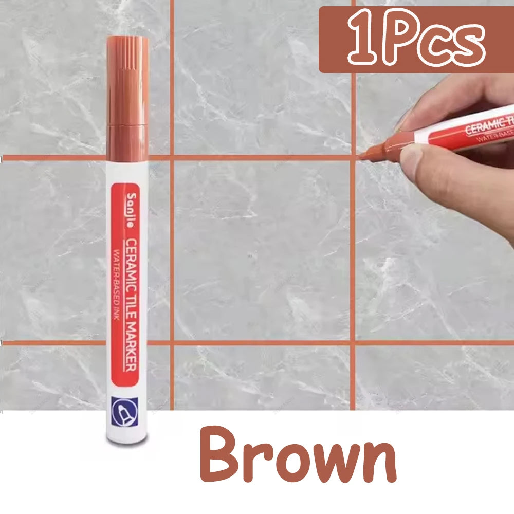 1-10Pcs 10 Colors Waterproof Tile Floor Marker Pen Wall Grout Pen for Kitchen Bathroom Ceramic Seam Paint Gap Repair Tools