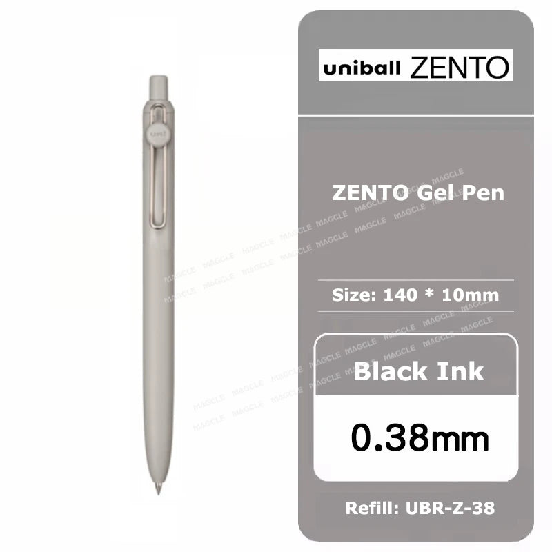 uniball ZENTO Standard 0.38/0.5mm Gel Pens,Water-Based Smooth Writing Roller Ball Pens Fit for a variety of occasions Stationery