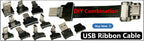 Ribbon FPV HDMI-Compatible Connector Flexible Flat Cable Raspberry Pi 4 Micro HDMI to HDMI/Mini HDMI Female 90 Degree FFC 20pin