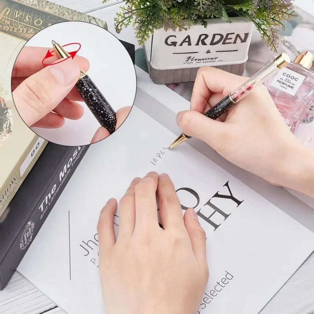 10 Pieces of Ballpoint Pens DIY Empty Pen Barrels for Handmade Quicksand Pens, Floating Flower Pens, Business Event Signature Pens, and Souvenirs
