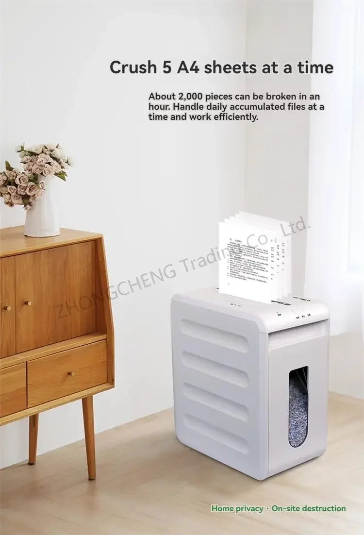 220v Electric GD-9050 Shredder Office Automatic Home Granular Electric Power Commercial Convenient Desktop 5 Level Security Crus
