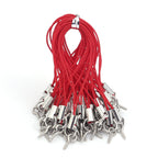 50pcs/lot Hand Wrist Lanyard String Short Grip Lanyard Mobile Phone Strap for USB Flash Drive Keychain ID Badge Holder DIY