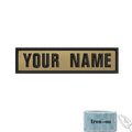 1PC 10cmX2.5cm Custom Name Flag Patch Badge Khaki Iron On Or Hook Loop Netherlands Russia Lithuania France Italy Spain Israel