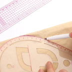 6-Piece French Curve Ruler Set - Flexible Tailoring Templates for Dressmaking, Pattern Drafting & DIY Sewing Projects
