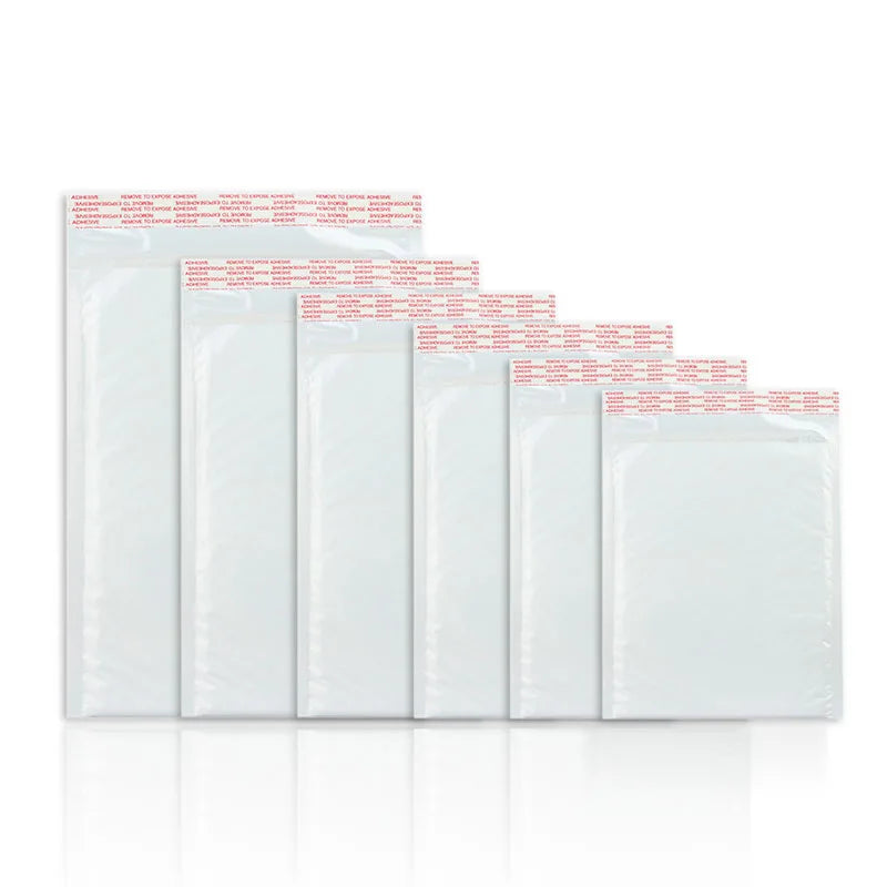 Bulk 50 Shockproof White Foam Envelope Bag Self-sealing Padded Mail Bubble Bag Envelope Shipping Office Packaging Parcel