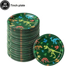 Jurassic Dinosaur Party Dinosaur Fossil Disposable Tableware Plate Cup Napkins Dinosaur Theme Birthday Party Decor Supplies