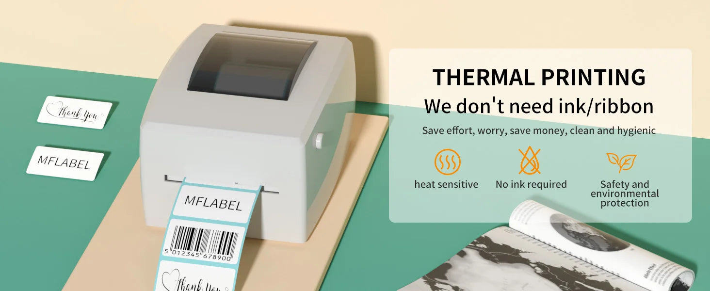 700Pcs 60x40mm Triple-Proof Thermal Labels Permanent Adhesive Stickers for Barcode Shipping Inventory Bottle Container Office