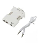 With HDMI Female to VGA Male Converter Audio Adapter Cable for Projector HD Computer Set-Top Box
