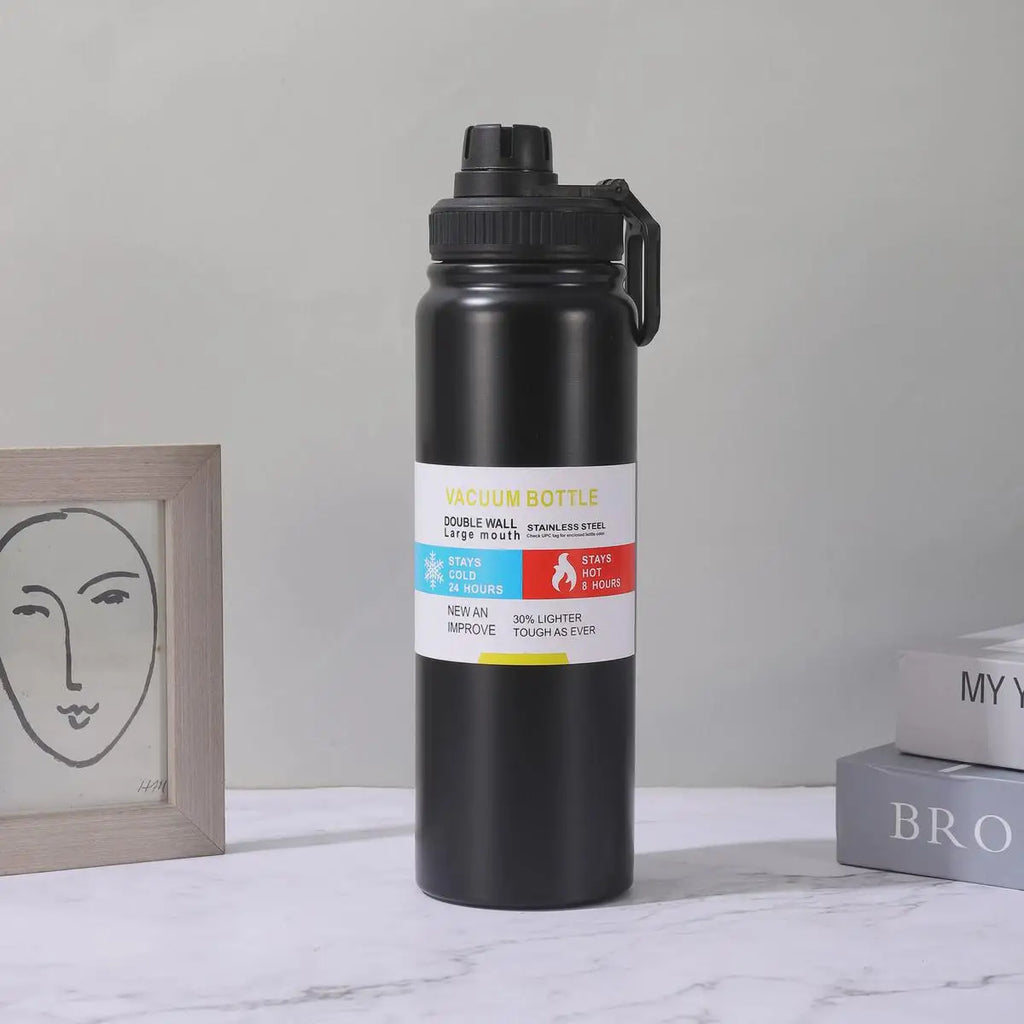 600/800/1000ML Thermos Bottle Stainless Steel Car Thermal Cup Keeps Cold and Heat Thermal Mug Sports Insulated Cup Vacuum Flask