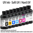For Epson UV Hard ink Soft ink White LED UV Ink For Epson DX5 DX7 XP600 TX800 Printhead I3200 I1600 R1900 R2000 Rl800 Printer