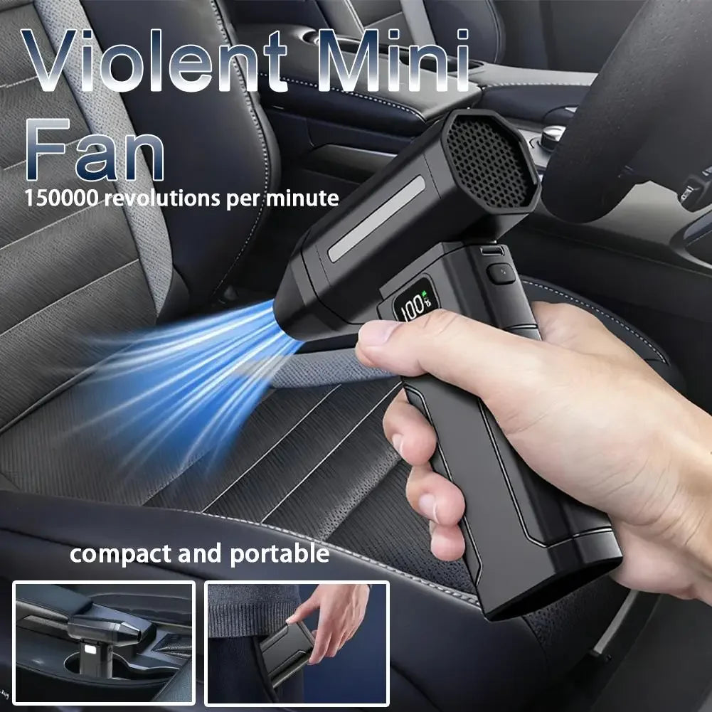 X8 Brushless Turbo Jet Fan Blower 150000RPM Powerful Electric Air Blower Vacuum Dust Cleaner Portable Air Puissant Tool For Car
