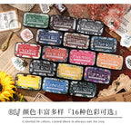 Multicolor Self-Inking Stamp Ink Pad for Planners Art Scrapbooking Student School Supplies Colorful Stationery Accessories