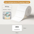 1 Roll NIIMBOT White/Cold Thermal Adhesive Label for B1 B21 B3S B31 B4 Anti-Oil Tear-Resistant Price Tag Home Bussiness Use