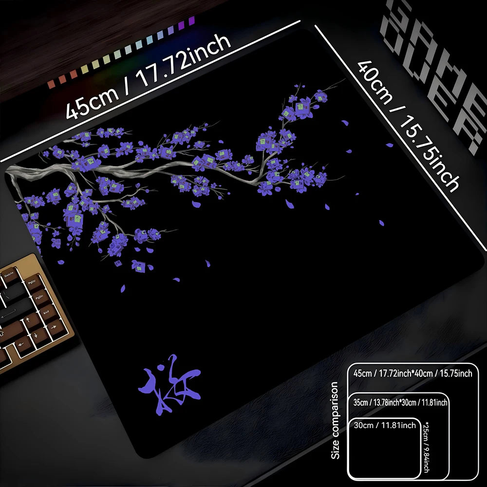 Japan Cherry Blossom 22X18 40X45 Game Small Mousepad Computer Sakura Desk Mat Table Keyboard Pad Laptop Cushion Non-slip Deskpad