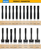 OWDEN Oblong Leather Punch Set for Belt Hole Puncher Oval Hole Strap Watch Band Flat Heavy Duty Leather Craft Hollow Punch