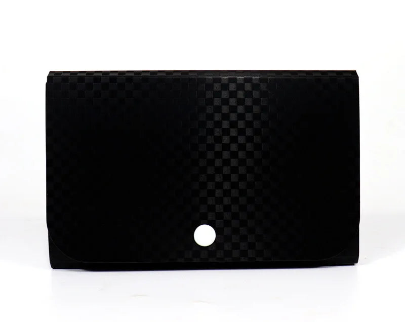 Small File Wallet Receipt Folder A6 Accordion Folder 7-layer 13-layer File Case Waterproof with Self-adhesive Index Tabs