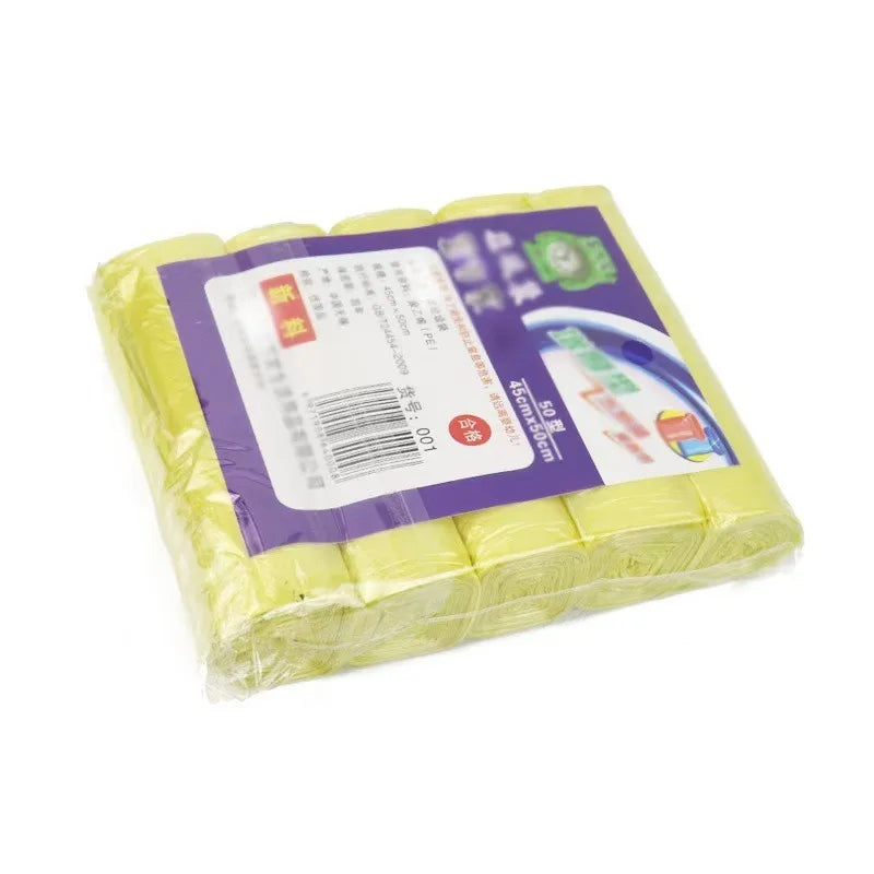 5 Rolls/bag Disposable Small Trash Bags Portable Pe Rubbish Bags Wastebasket Bags Small Garbage Bags Office Kitchen Waste