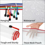 Zipper Documents Bag A4/A5 Plastic Folders A3 Transparent Waterproo File Organize Storage Bag School Office Stationery Supplies