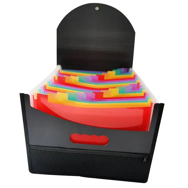 13/25 Pockets Accordian File Folder Expanding File Organizer Filing Box Multicolored Paper/Bill/Receipt/Document Holder Bag A4