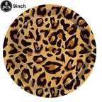 Jungle Safari Wild Animal Party Supplies Disposable Jungle Zoo Animal Print Paper Plates Napkins for Birthday Party Baby Shower