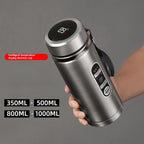 Thermos Sus304 Tea Water Bottle 500ML-1Liter Stainless Steel Vacuum Flask Portable Cups Bottle with LED Temperature Display