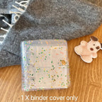 MINKYS New Arrival Kawaii Bling Star 1/2/3 inch Kpop Photocards Collect Book 3 Rings Binder Cards Organizer Book Stationery