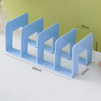 Desktop File Organizer Stackable Storage Tray Clear Paper Rack Stationery Box Transparent Holder Home Office Magazine Book Shelf