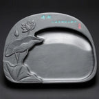 Exquisite Traditional Portable Lightweight Calligraphy Inkstones Huizhou Ink Slabs Perfect for Brush Writing Students Inkstone