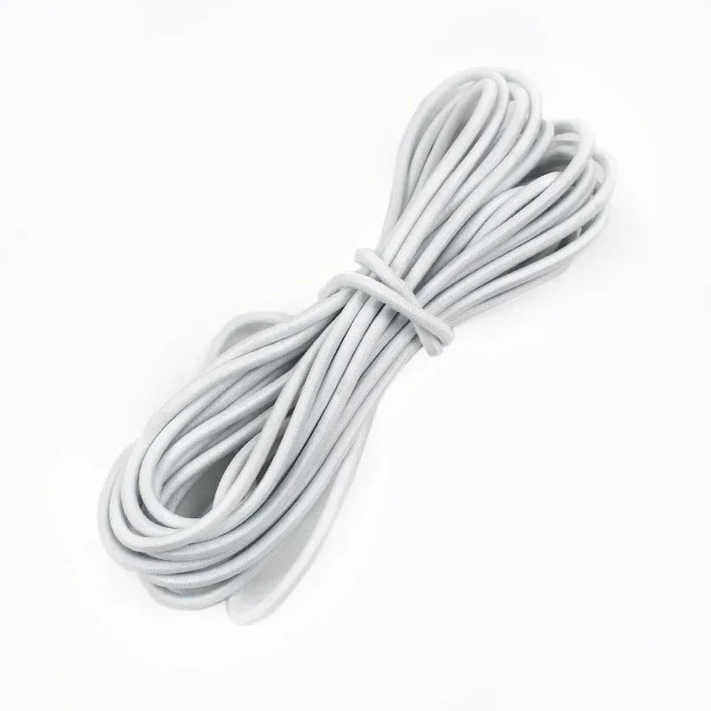 5/10/20/50M 4mm Multicolor Elastic Band Round Hair Bungee Rope Hat Drawstring Rubber Bands Clothes Spring String Cord Sewing Bia