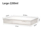 1Pc Transparent Storage Container Plastic Dustproof Box Stationery Jewelry Portable Large Capacity A4 A5 File Organizer Supplies