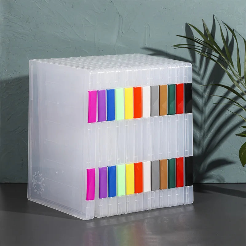 Transparent Thicken A4 File Box Plastic Office Document Sorting Storage Box Buckle Design Book File Archive Seal Boxes Organizer