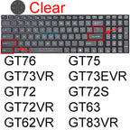 Keyboard Cover for MSI GF65 Thin GF63 GF75 Thin GF72 GF72VR GF62 GF62VR Silicone Protector Skin Case Gaming Laptop 15.6