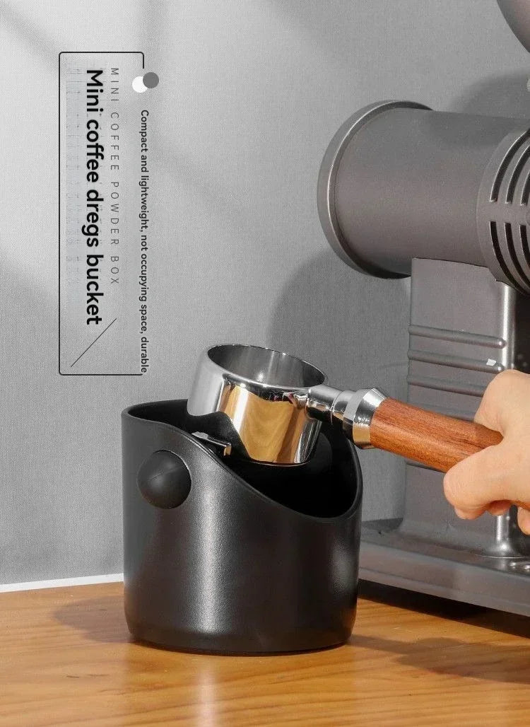 Coffee Grounds Waste Bucket Knock Box For Espresso Machine Handle Coffee Dregs Container Powder Recycling Bin Home Cafe Barista