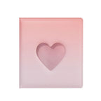 A5 3-Ring Macaron Gradient Heart Shaped Widening Photo Album Binder Photocard Card Holder for Photographs Scrapbooking Collector