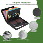 Accordion Document Organizer 220°F Fireresistant Document Organizer Zipper And Tab Document Organizer For A4 Documents