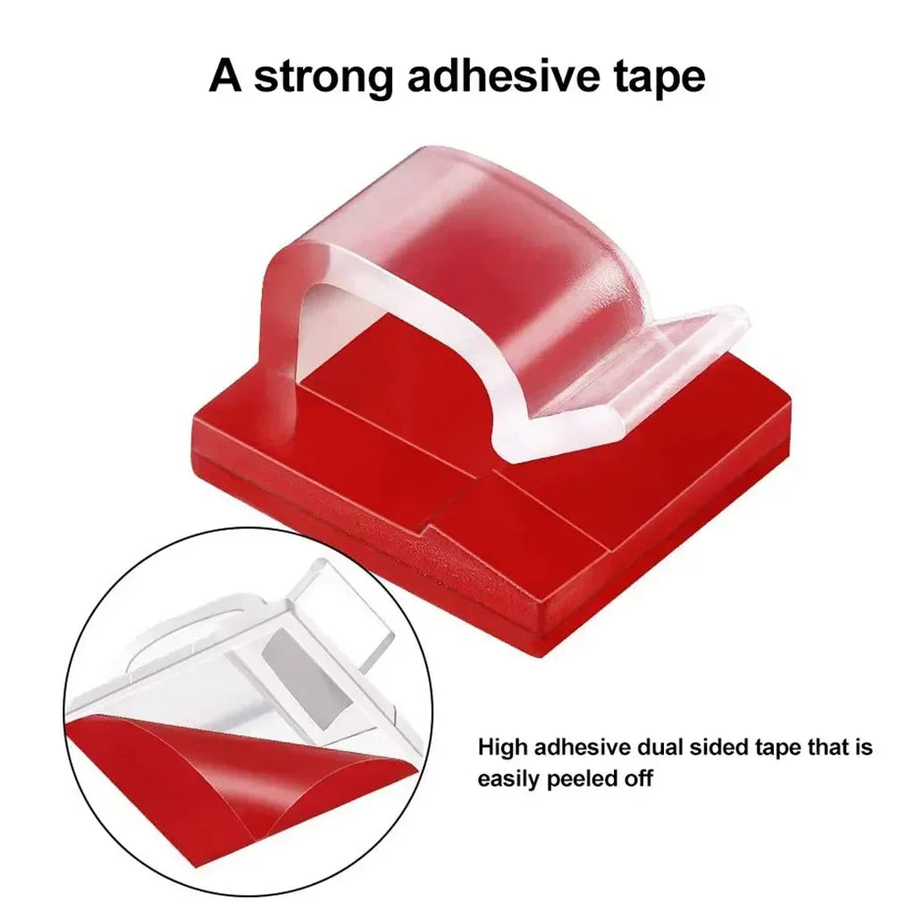 Car Cable Clamp Accessories Guiding Line Self-adhesive Line Management Clips Wiring Wire Arrangement Electrical Equipment WINDER