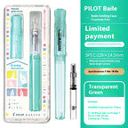 Pilot Kakuno Fountain Pen,Limited Edition Madoromi White (F/M Nib) for Students, Calligraphy& Daily Writing Japanese Stationery
