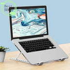 (BBQ4)Universal Laptop Stand Adjustable Notebook Holder For Macbook Non-slip Foldable Cooling Base Bracket For Tablet Phone