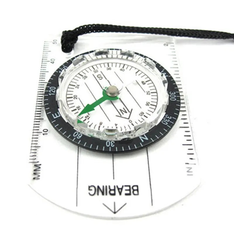 Professional Multifunctional Outdoor Survival Compass with Map Scale & Ruler