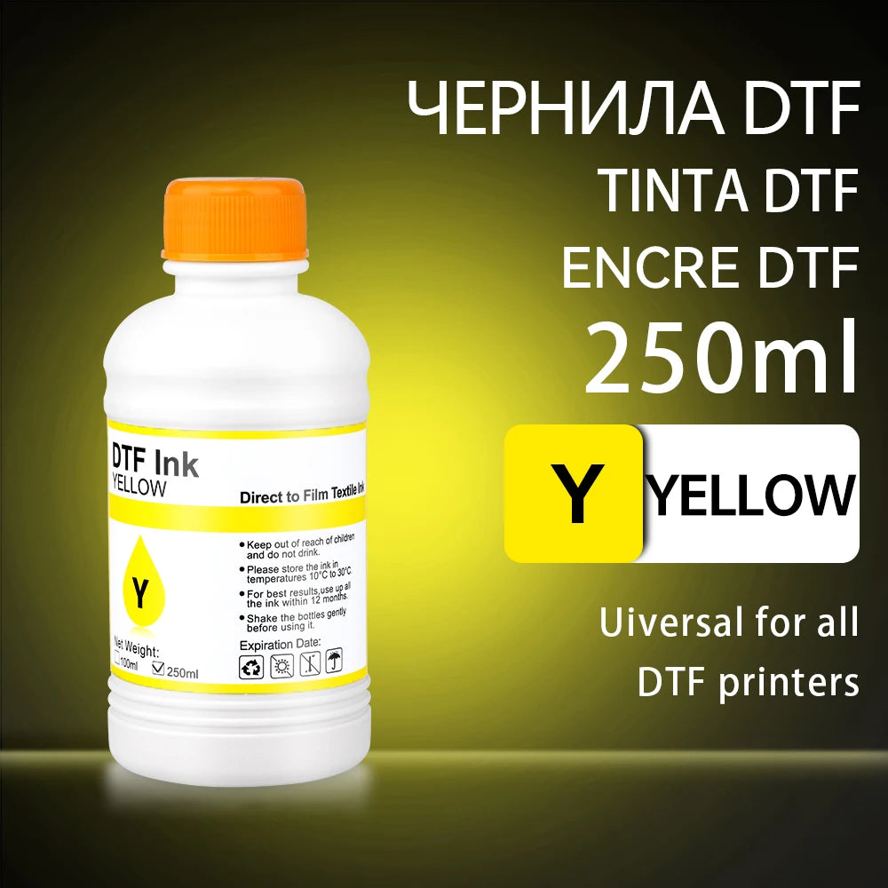 250ML DTF Ink Kit For T-shirt Transfer Printing For Epson L800 L1800 XP-15000 XP600 TX800 P600 P608 P800 DX5 DX7 i3200 4720