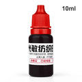 10ml Blue Red Black Ink Textile Clothes Ink Special Ink For Students Kids Name Stamp Printing On Clothing Waterproof Not Fade