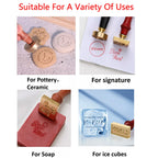 Custom Pottery Stamp for Clay Stamps Personalized Logo & Design Maker,Perfect for Ceramics Logo Design Seal (2.5cm- 5cm)