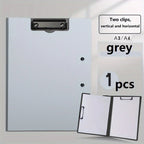 A4 File Folders Clipboard Writing Pad Memo Clip Board Double Clips Test Paper Storage Organizer For School Stationary Supplies