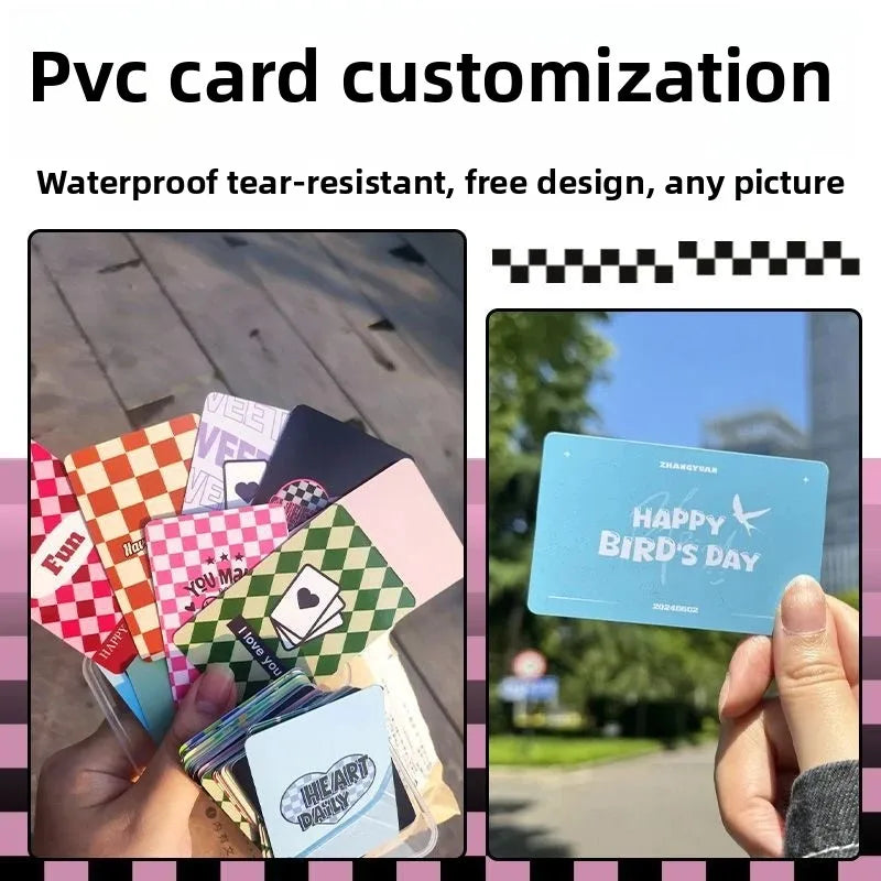 Custom PVC Business Cards Plastic Waterproof Cards Personalized Design Round Corners Glossy Matte Frosted PVC Business Cards