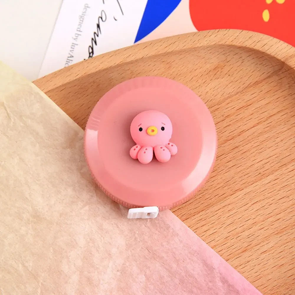 Cartoon 150cm/60" Tape Measures Portable Retractable Ruler Children Height Ruler Centimeter Inch Roll Sewing Tailor Tape Measure