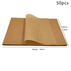 50/100Pcs Parchment Paper Baking Sheets Non-Stick Precut Baking Parchment Baking Paper Will Not Curl Burn Wax Paper