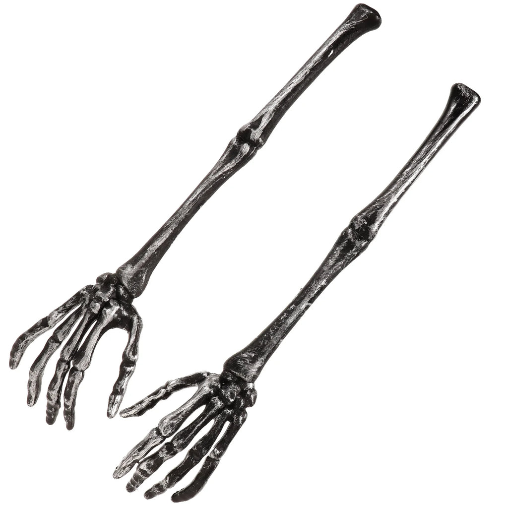 2 Pcs Salad Spoon Decorate Skull Claw Dessert Spoons Making Tools Mixing Hands Plastic Serving Forks